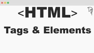 HTML elements & tages